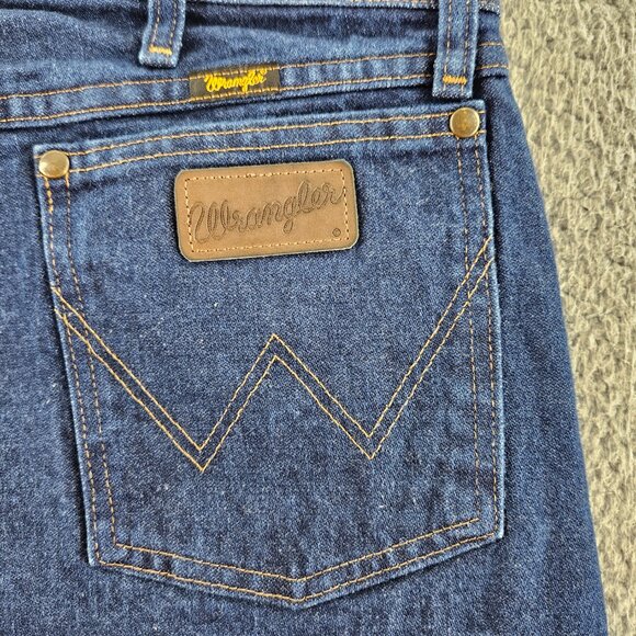 Wrangler Jeans Mens 38x32 Blue Regular Fit 47MWZPW Western Cowboy Cut Work Pants - Picture 1 of 15